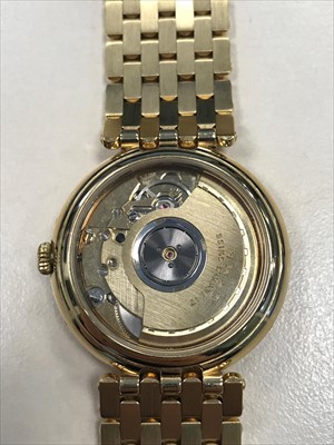 Lot 840 - A GENTLEMAN'S CYMA GOLD PLATED AUTOMATIC WATCH
