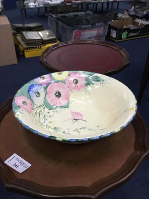 Lot 488 - AN EARLY 20TH CENTURY HANDPAINTED BOWL BY MAY WILSON