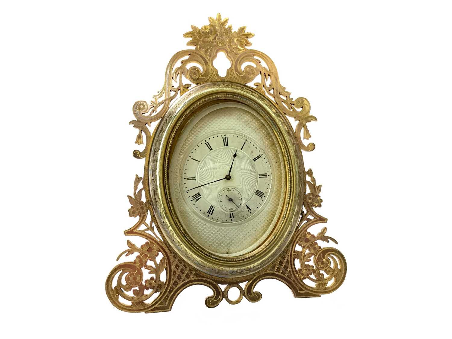 Lot 1155 - AN EARLY 20TH CENTURY STRUT CLOCK IN THE STYLE OF THOMAS COLE