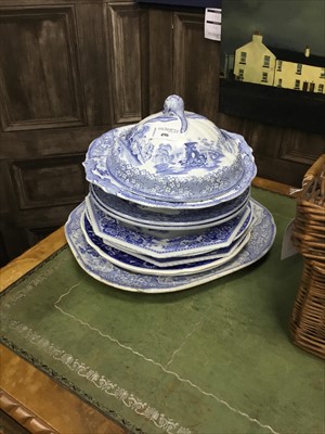 Lot 496 - A LOT OF BLUE AND WHITE CERAMICS