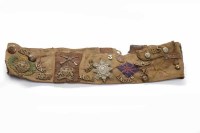 Lot 1204 - WWI SOUVENIR BELT in the form of a stable type...