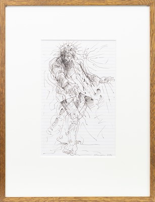 Lot 579 - REDEMPTION, AN INK STUDY BY PETER HOWSON
