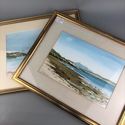 Lot 42 - A LOT OF TWO WATERCOLOURS OF COASTAL SCENES