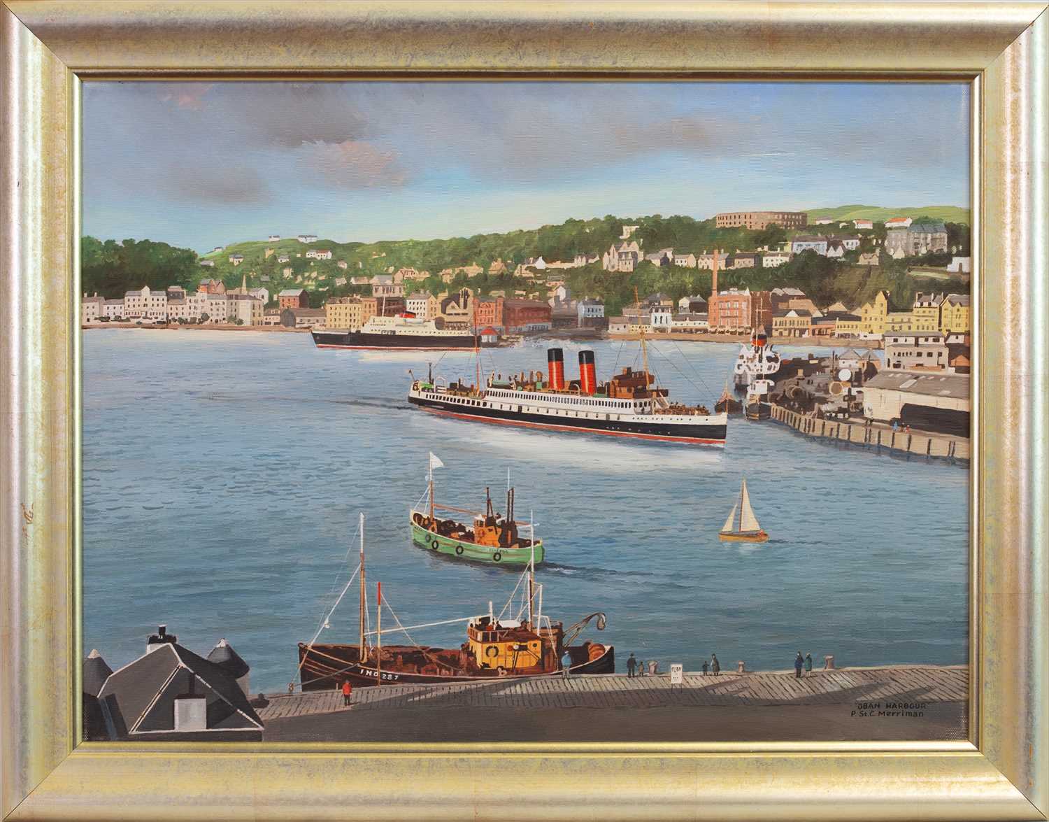 Lot 2 - OBAN HARBOUR, AN OIL BY PETER ST CLAIR MERRIMAN