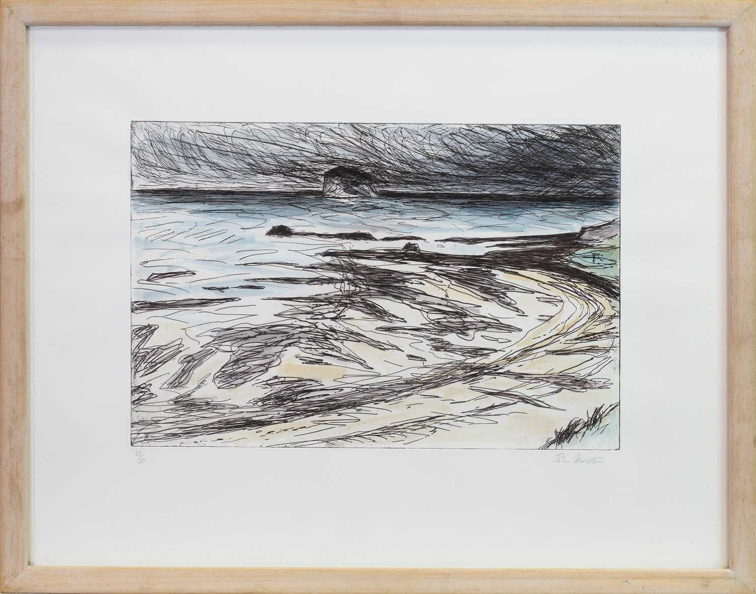 Lot 112 - BEFORE THE STORM, AN ETCHING BY JOHN HOUSTON