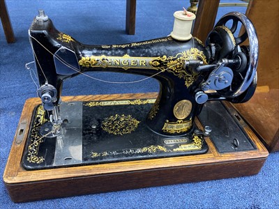 Lot 200 - A PORTABLE SEWING MACHINE