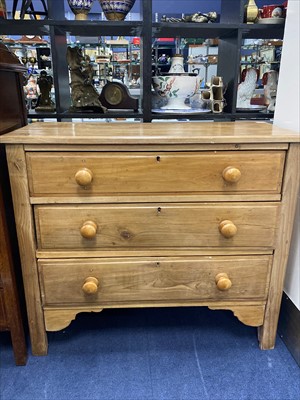 Lot 212 - A WALNUT CHEST OF DRAWERS