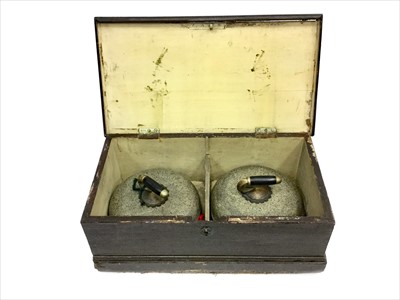 Lot 1801 - A PAIR OF EARLY 20TH CENTURY CURLING STONES