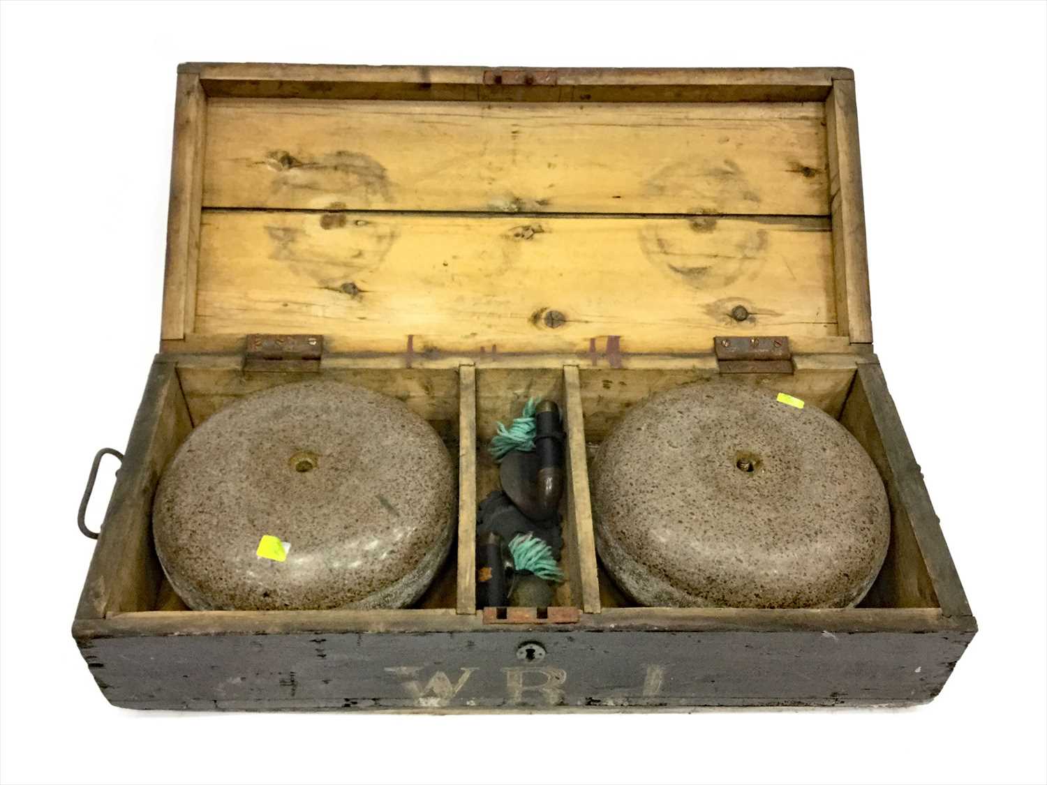 Lot 1802 - A PAIR OF EARLY 20TH CENTURY CURLING STONES