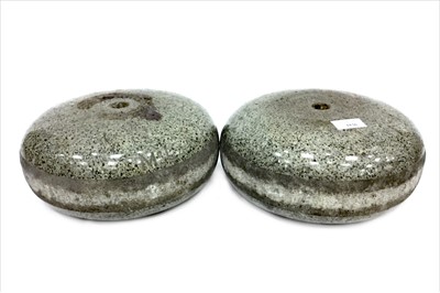 Lot 1836 - A PAIR OF EARLY 20TH CENTURY CURLING STONES