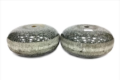 Lot 1837 - A PAIR OF EARLY 20TH CENTURY CURLING STONES