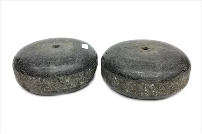 Lot 1840 - A PAIR OF EARLY 20TH CENTURY CURLING STONES