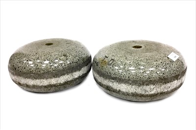Lot 1841 - A PAIR OF EARLY 20TH CENTURY CURLING STONES