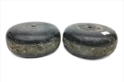 Lot 1843 - A PAIR OF EARLY 20TH CENTURY CURLING STONES