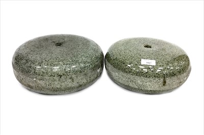 Lot 1847 - A PAIR OF EARLY 20TH CENTURY CURLING STONES