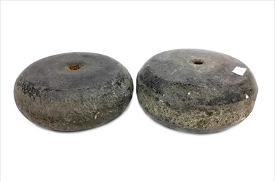 Lot 1849 - A PAIR OF EARLY 20TH CENTURY CURLING STONES