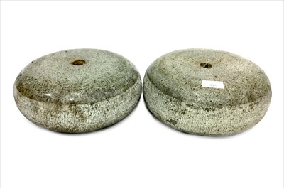 Lot 1851 - A PAIR OF EARLY 20TH CENTURY CURLING STONES