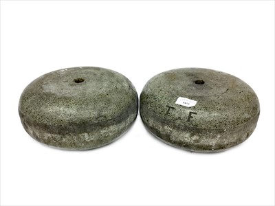 Lot 1853 - A PAIR OF EARLY 20TH CENTURY CURLING STONES