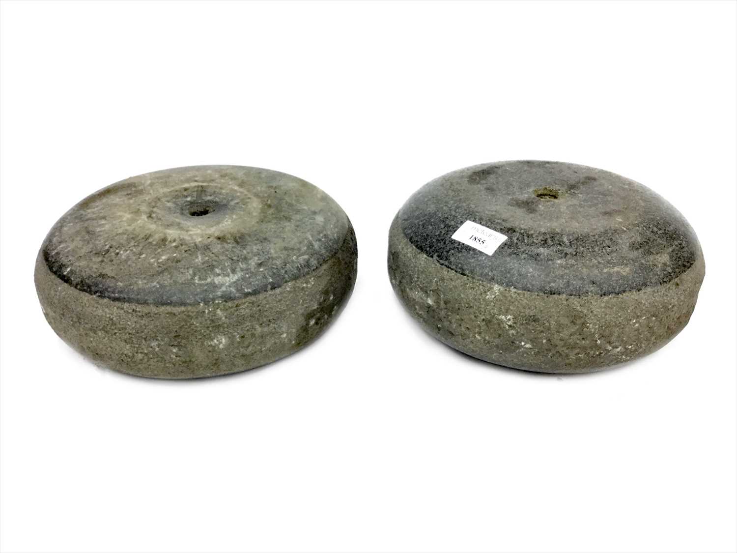 Lot 1855 - A PAIR OF EARLY 20TH CENTURY CURLING STONES