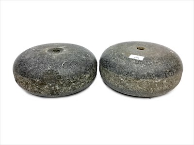 Lot 1856 - A PAIR OF EARLY 20TH CENTURY CURLING STONES