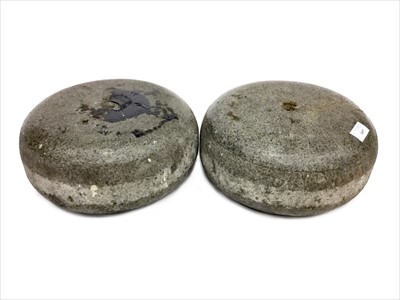 Lot 1857 - A PAIR OF EARLY 20TH CENTURY CURLING STONES