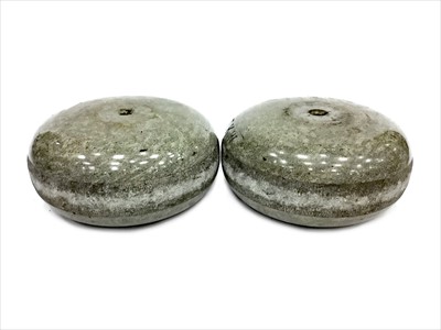 Lot 1858 - A PAIR OF EARLY 20TH CENTURY CURLING STONES