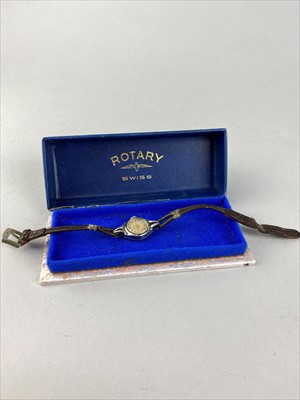 Lot 29 - A LOT OF JEWELLERY AND TWO ROTARY WRIST WATCHES