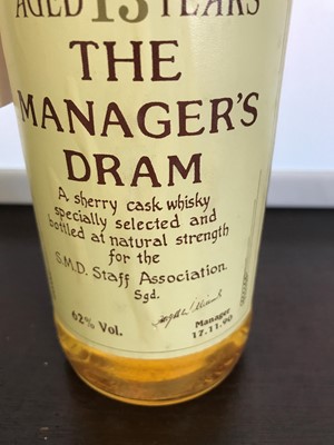 Lot 35 - OBAN THE MANAGERS DRAM AGED 13 YEARS - LOW FILL