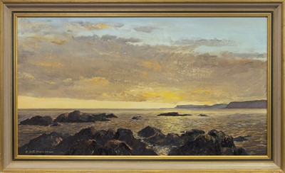 Lot 471 - SUNSET OVER MULL, AN OIL BY PETER ST CLAIR MERRIMAN