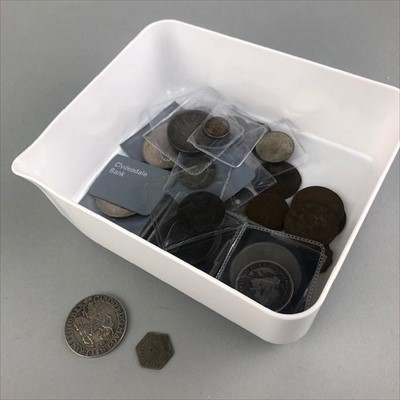 Lot 17 - A LOT OF GEORGIAN AND VICTORIAN COINS AND TOKENS