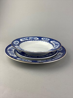 Lot 216 - A ROSYLN BLUE AND WHITE PART DINNER SERVICE