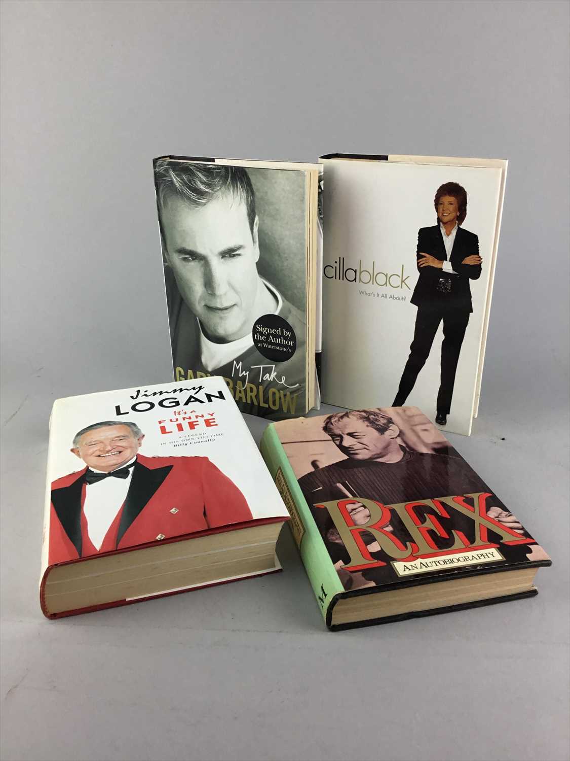 Lot 175 - A LOT OF AUTOBIOGRAPHIES INCLUDING GARY BARLOW, CILLA BLACK AND OTHER BOOKS