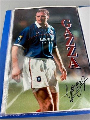 Lot 240 - A LOT OF SIGNED RANGERS FC HEADSHOTS AND A PHOTOGRAPH IN FRAME