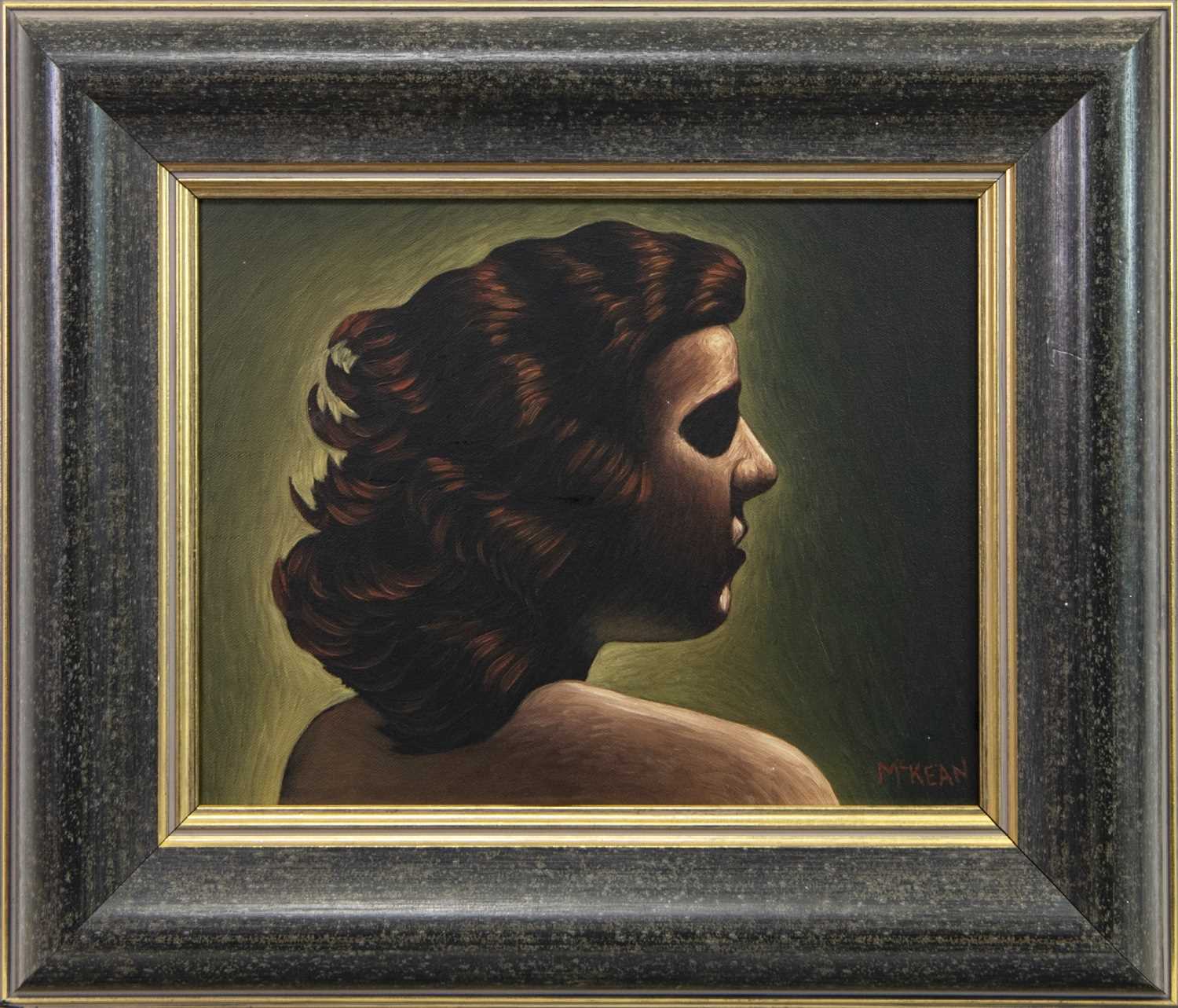 Lot 516 - YOUNG GIRL II, AN OIL BY GRAHAM MCKEAN