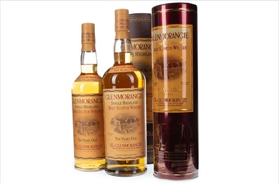 Lot 314 - ONE LITRE AND 70CL OF GLENMORANGIE 10 YEARS OLD
