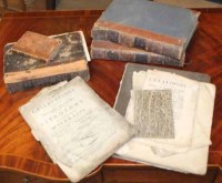 Lot 1375 - GROUP OF ANTIQUE BOOKS including one dated...