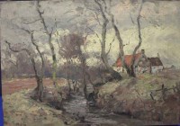 Lot 1377 - JOHN HAMILTON GLASS (1820-1885) RURAL SCENE...