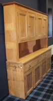 Lot 1381 - EARLY 20TH CENTURY PINE DRESSER with two...
