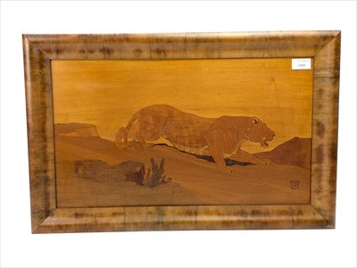 Lot 108 - A MID 20TH CENTURY MARQUETRY PANEL