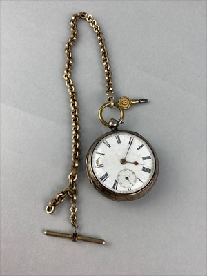 Lot 356 - A VICTORIAN SILVER POCKET WATCH