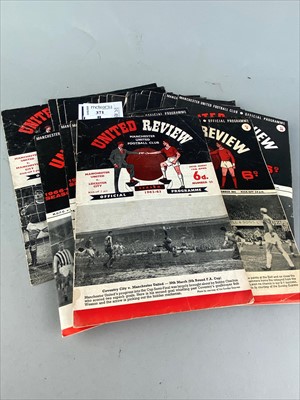 Lot 371 - A LOT OF MANCHESTER UNITED FOOTBALL CLUB MATCHDAY PROGRAMMES