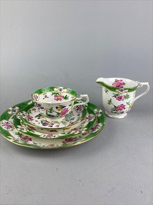 Lot 378 - AN ALLERTONS FLORAL DECORATED TEA SERVICE