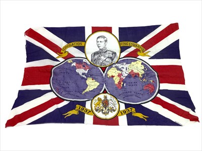 Lot 1403 - AN EDWARD VIII COMMEMORATIVE FLAG
