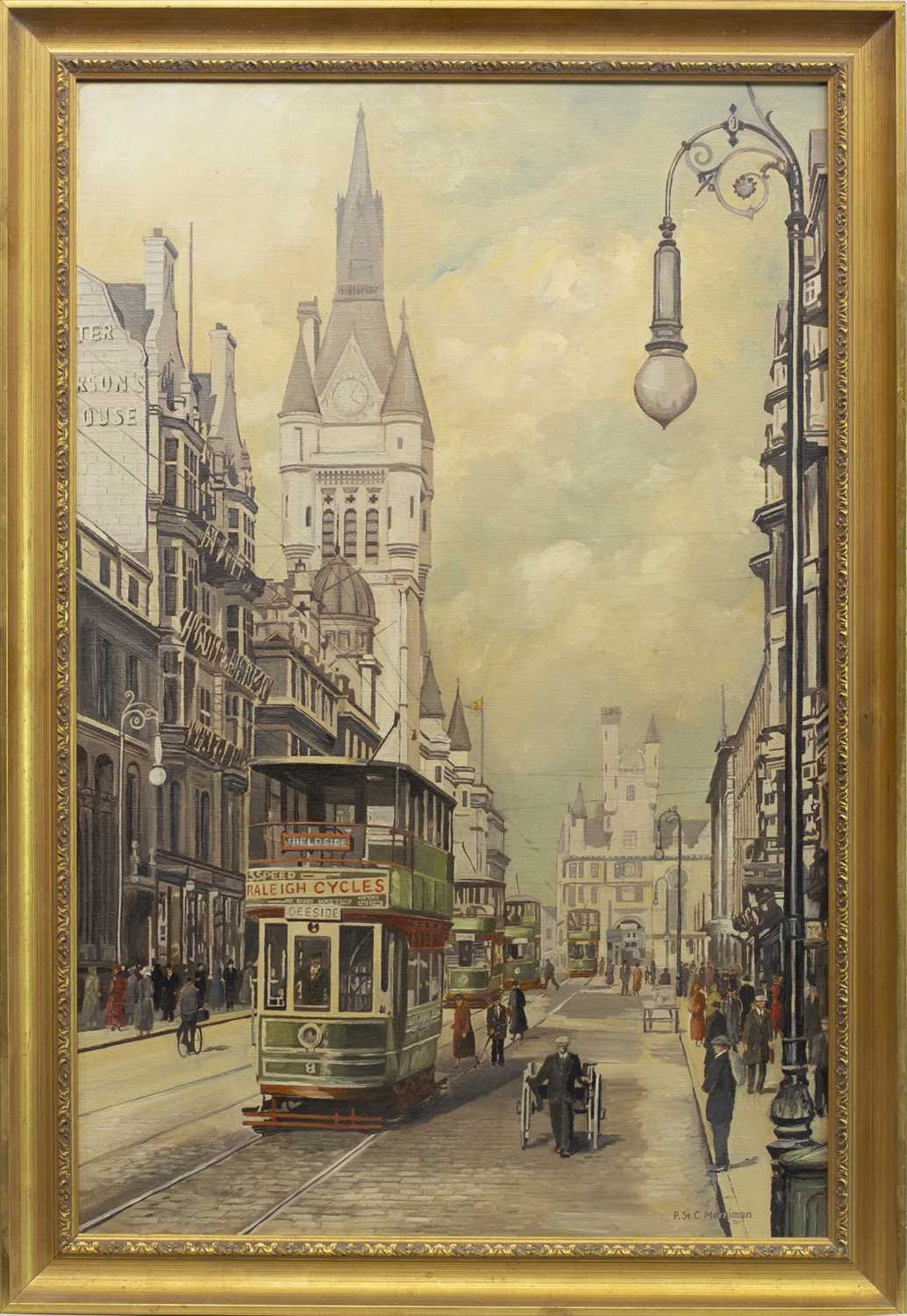 Lot 134 - UNION STREET, AN OIL BY PETER ST CLAIR MERRIMAN
