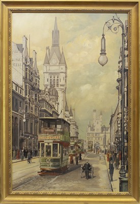 Lot 134 - UNION STREET, AN OIL BY PETER ST CLAIR MERRIMAN