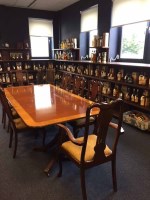 Lot 1393 - MAHOGANY DINING ROOM TABLE OF GEORGE III...