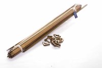 Lot 1394 - COLLECTION OF BRASS STAIR RODS eighteen in...