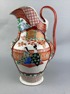 Lot 402 - A 20TH CENTURY JAPANESE EWER AND OTHER CERAMICS