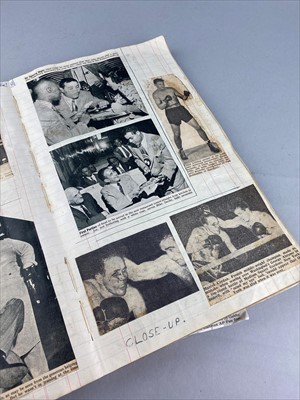 Lot 199 - A 1946-47 BOXING SCRAP ALBUM