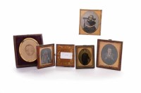 Lot 1402 - COLLECTION OF FOUR VICTORIAN AMBROTYPES to...